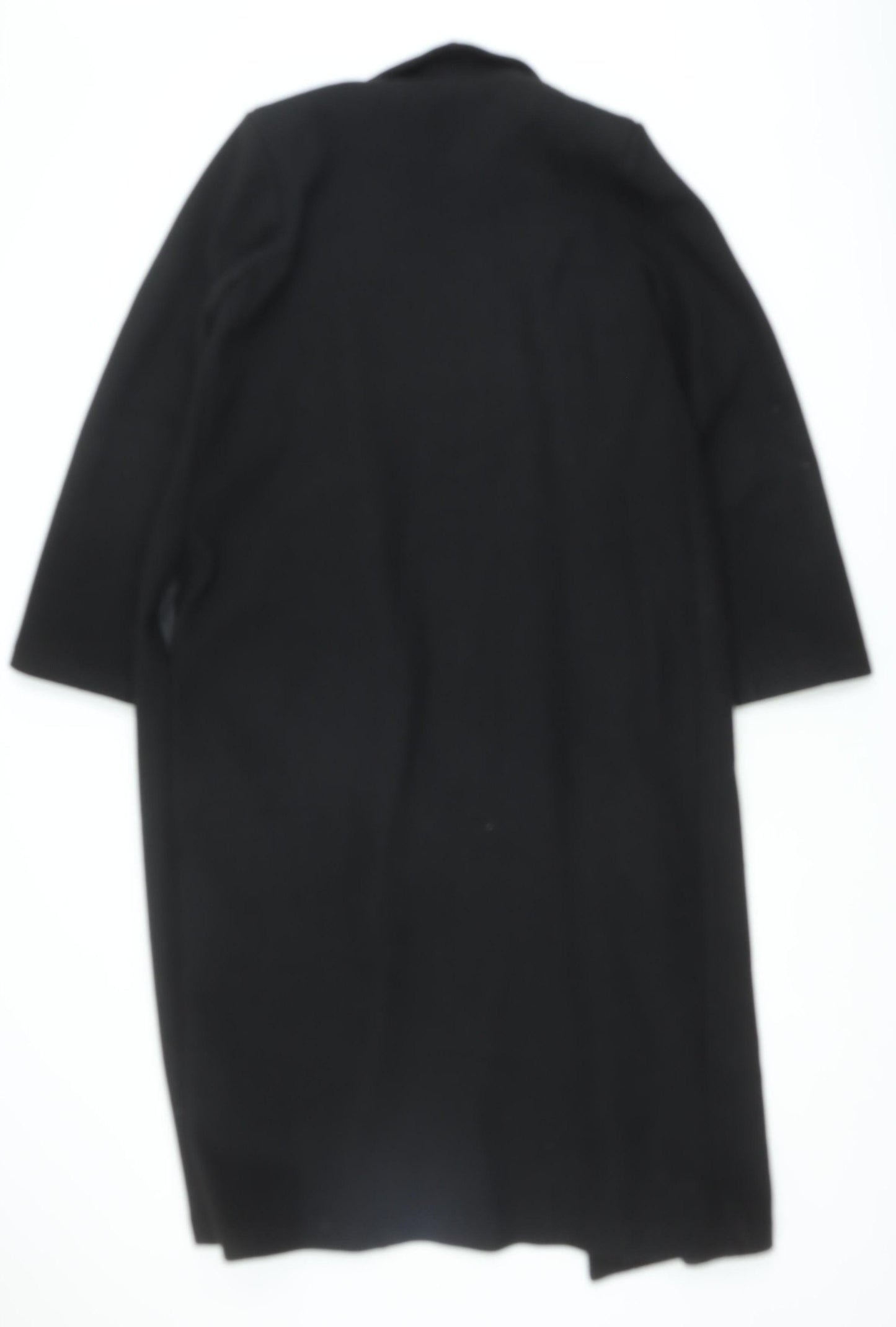 Womens UK Size 8 Boohoo Black Trench Coat