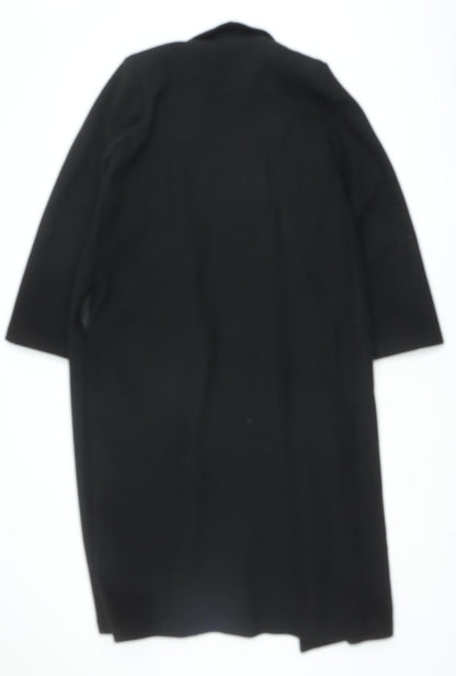 Womens UK Size 8 Boohoo Black Trench Coat