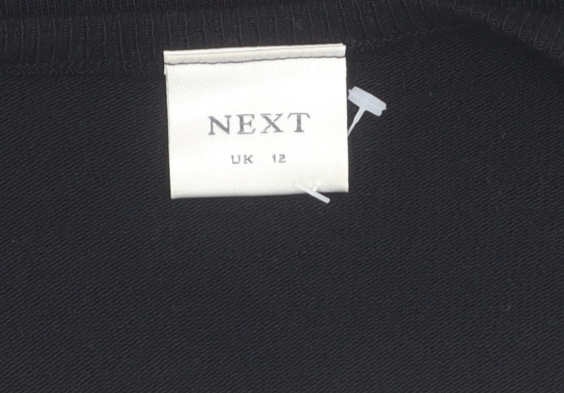 Womens UK Size 12 NEXT Black Cardigan Jumper