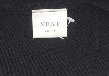 Womens UK Size 12 NEXT Black Cardigan Jumper