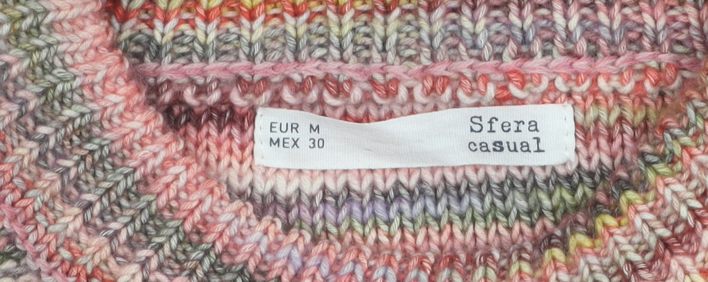 Womens UK Size M Sfera Multicoloured Pullover Jumper