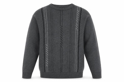 Mens UK Size L Carson Grey Pullover Jumper