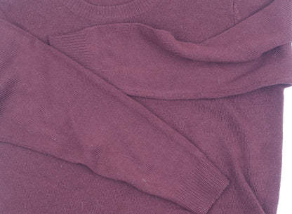 Damart Men's Red Pullover Jumper Size M Crew Neck