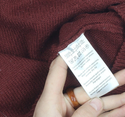 Damart Men's Red Pullover Jumper Size M Crew Neck