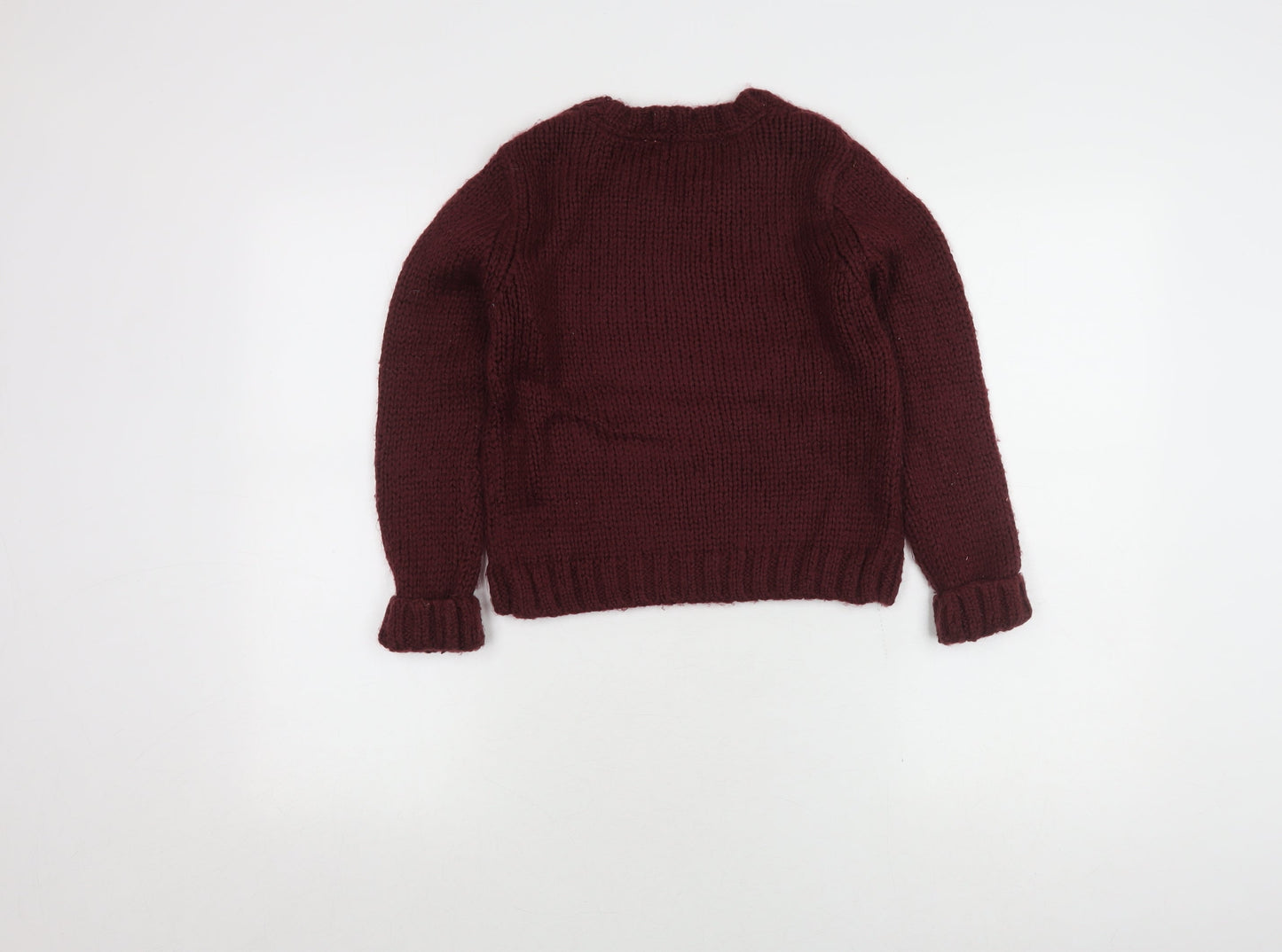 Next Girls Red Heart Pullover Jumper 9-10 Years