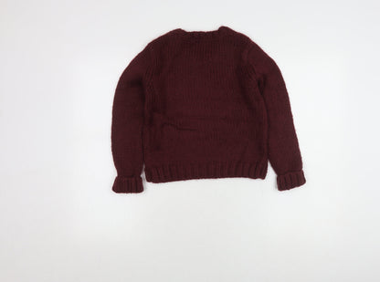 Next Girls Red Heart Pullover Jumper 9-10 Years