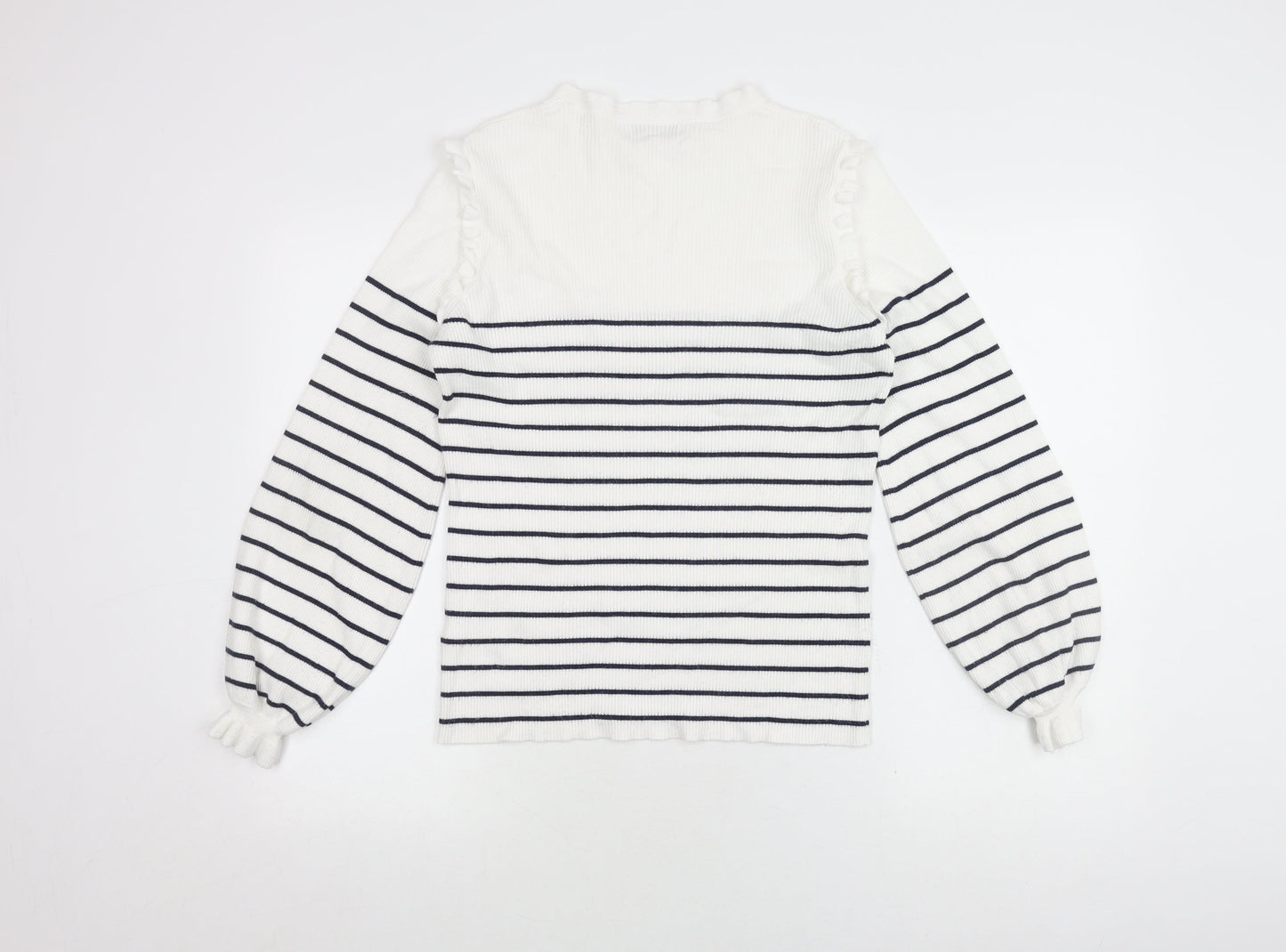Somerset Women's Striped Jumper Blue White Size 14