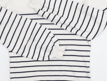 Somerset Women's Striped Jumper Blue White Size 14