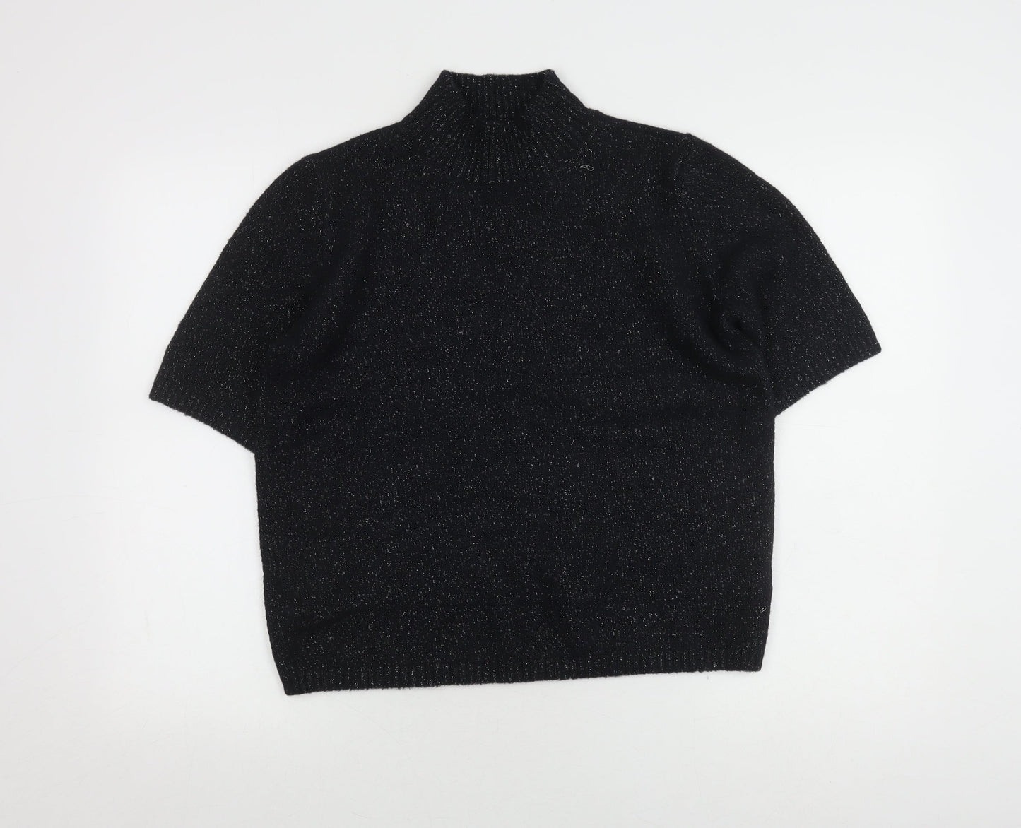 Womens UK Size M Marks and Spencer Black Pullover Jumper