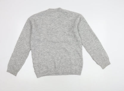 H&M Girls Grey Pullover Jumper, Size 12-13 Years