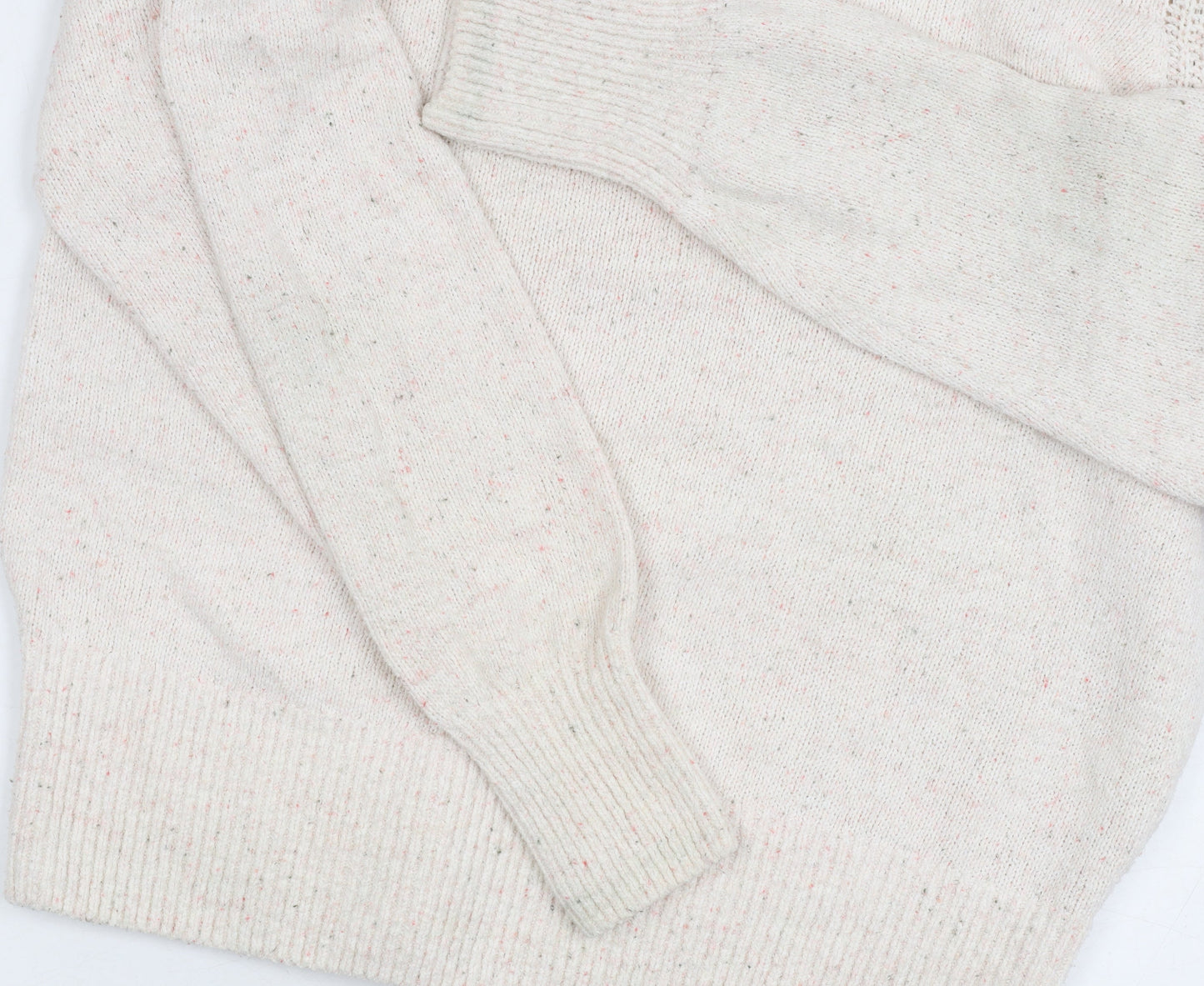 Womens UK Size 14 Per Una Ivory Henley Jumper