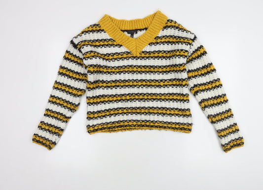 Womens UK Size 6 Topshop Multicoloured Pullover Jumper