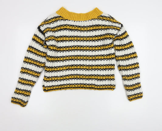 Womens UK Size 6 Topshop Multicoloured Pullover Jumper
