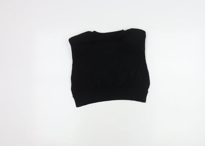 AllSaints Women's Black Basic Top, Size S, Regular Fit