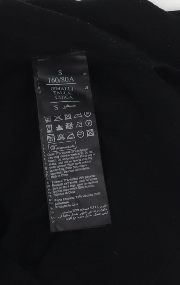 AllSaints Women's Black Basic Top, Size S, Regular Fit