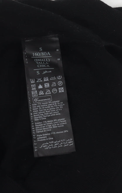 AllSaints Women's Black Basic Top, Size S, Regular Fit