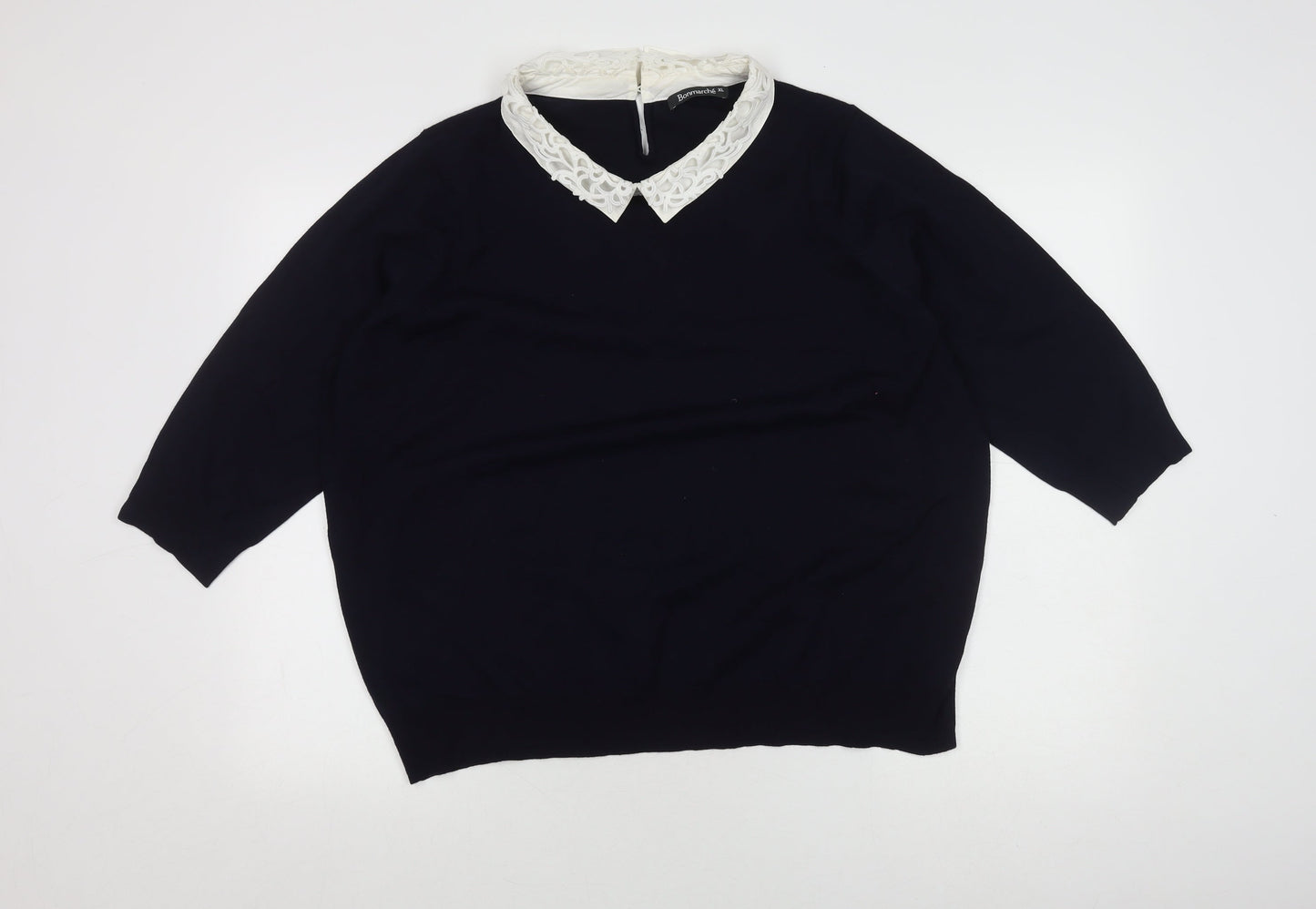 Womens UK Size XL Bonmarché Black Pullover Jumper