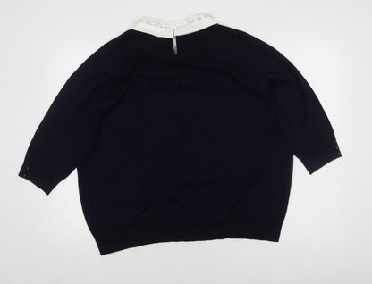 Womens UK Size XL Bonmarché Black Pullover Jumper