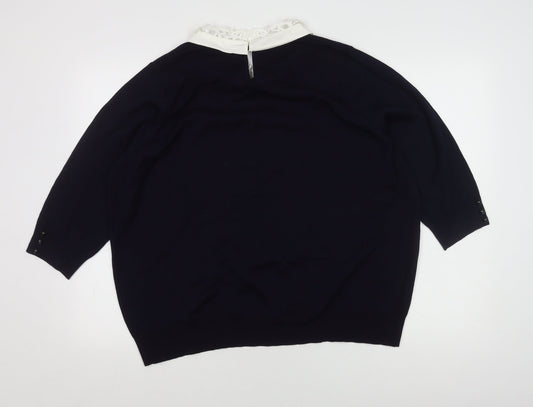 Womens UK Size XL Bonmarché Black Pullover Jumper