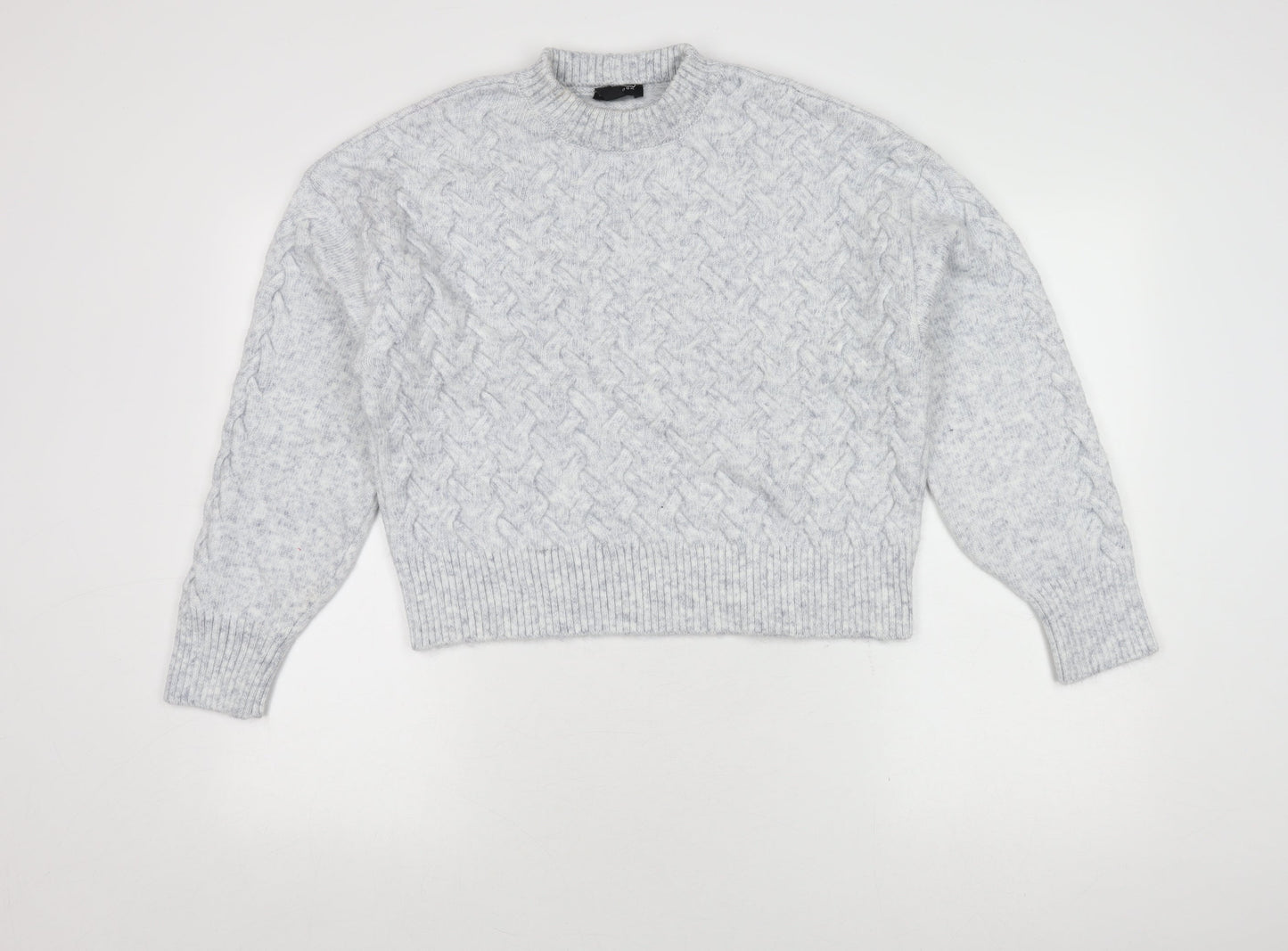 Womens UK Size M New Look Grey Pullover Jumper