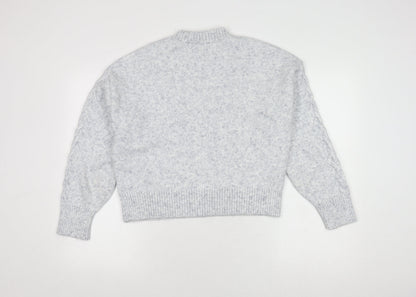 Womens UK Size M New Look Grey Pullover Jumper