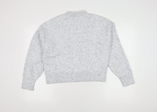 Womens UK Size M New Look Grey Pullover Jumper