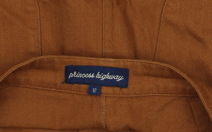 Princess Highway Women's Brown Knee Length Pencil Skirt Size 12