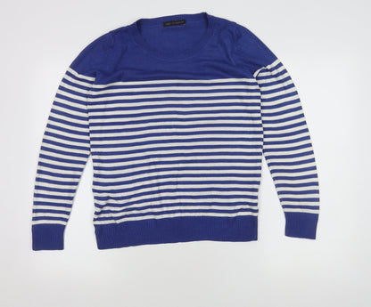 Womens UK Size 10 Marks and Spencer Blue Pullover Jumper