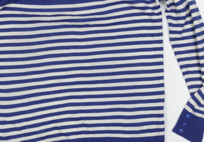 Womens UK Size 10 Marks and Spencer Blue Pullover Jumper