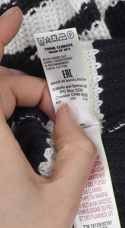 Womens UK Size S Marks and Spencer Black Pullover Jumper