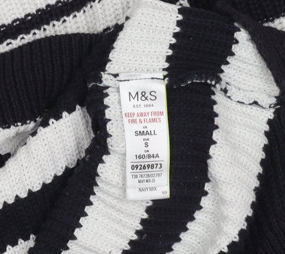 Womens UK Size S Marks and Spencer Black Pullover Jumper