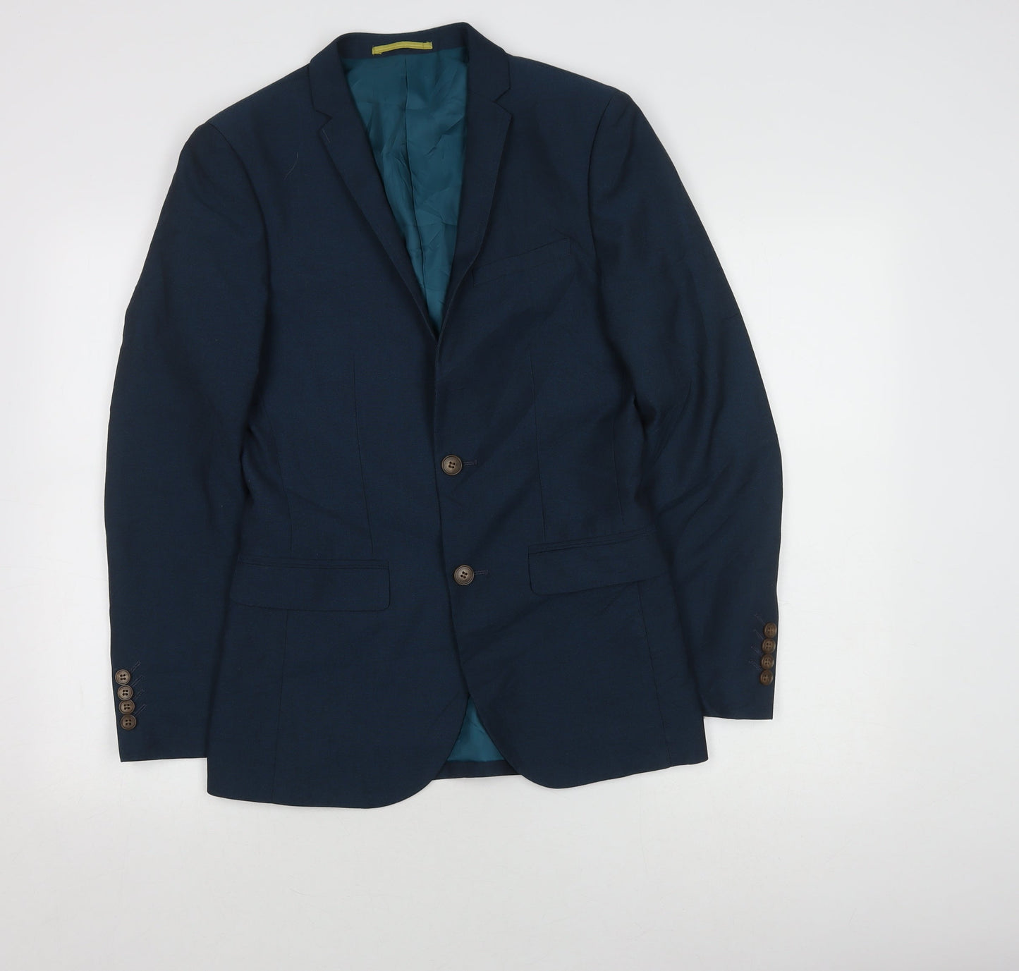 Mens UK Size 34 ONESIX5IVE Regular Blue Suit Jacket