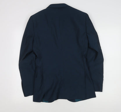 Mens UK Size 34 ONESIX5IVE Regular Blue Suit Jacket