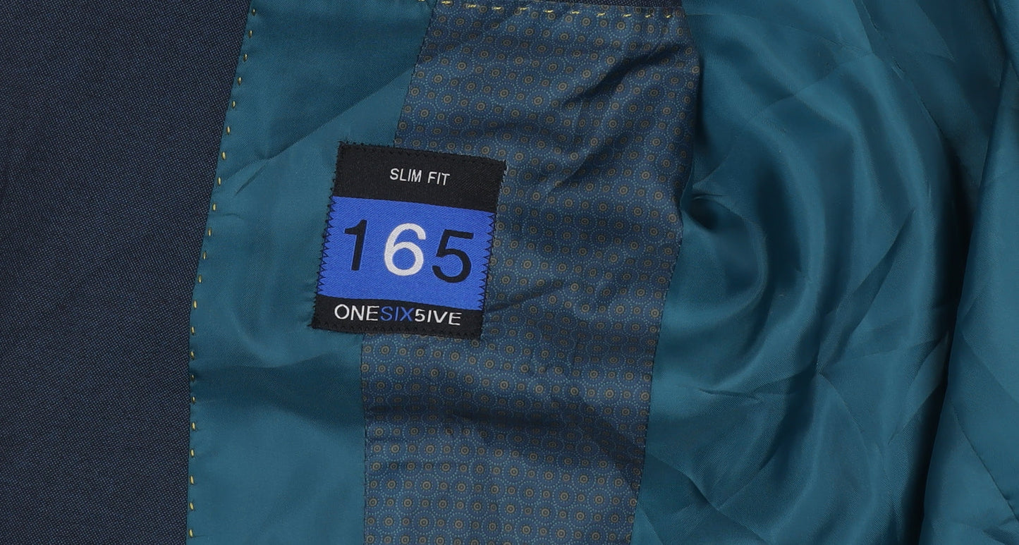 Mens UK Size 34 ONESIX5IVE Regular Blue Suit Jacket
