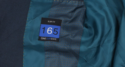 Mens UK Size 34 ONESIX5IVE Regular Blue Suit Jacket