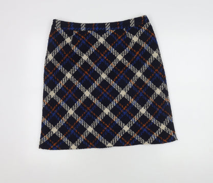 Laura Ashley Women's Multicoloured Check Skirt 14