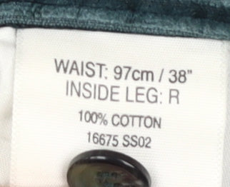 Tom Hanson Men's Green Corduroy Trousers Size 38