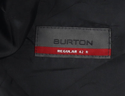 Mens UK Size 42 Burton Regular Grey Suit Jacket