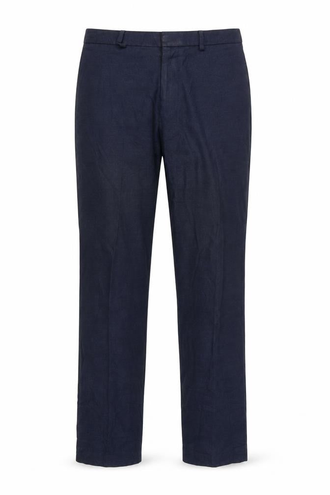 Mens UK Size 36 Marks and Spencer Slim Fit Casual Workwear Blue Trousers