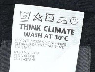 Marks and Spencer Men's Blue Slim Fit Trousers, Size 36