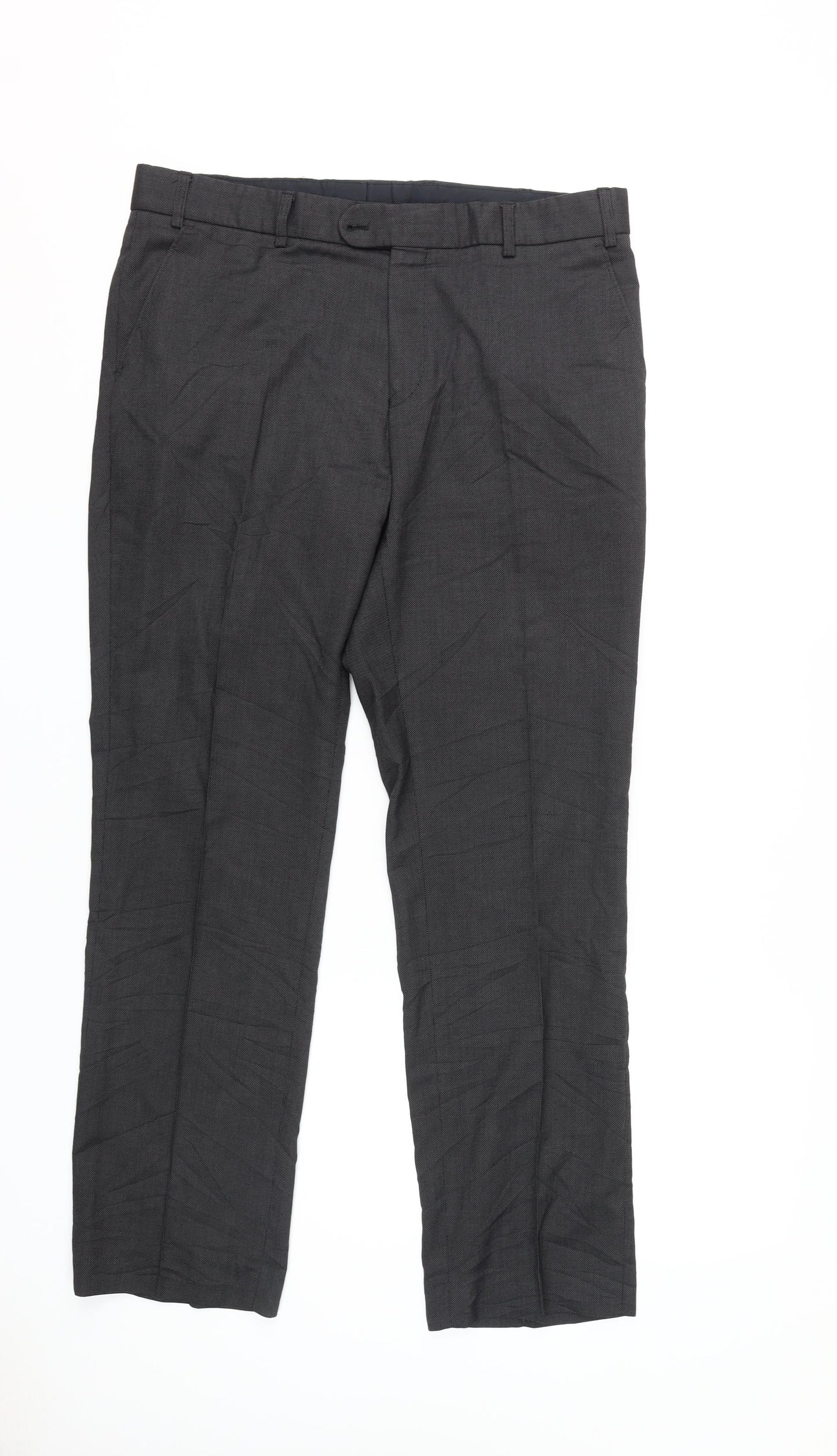 Burton Men's Black Dress Pants, Size 36R, Formal Trousers