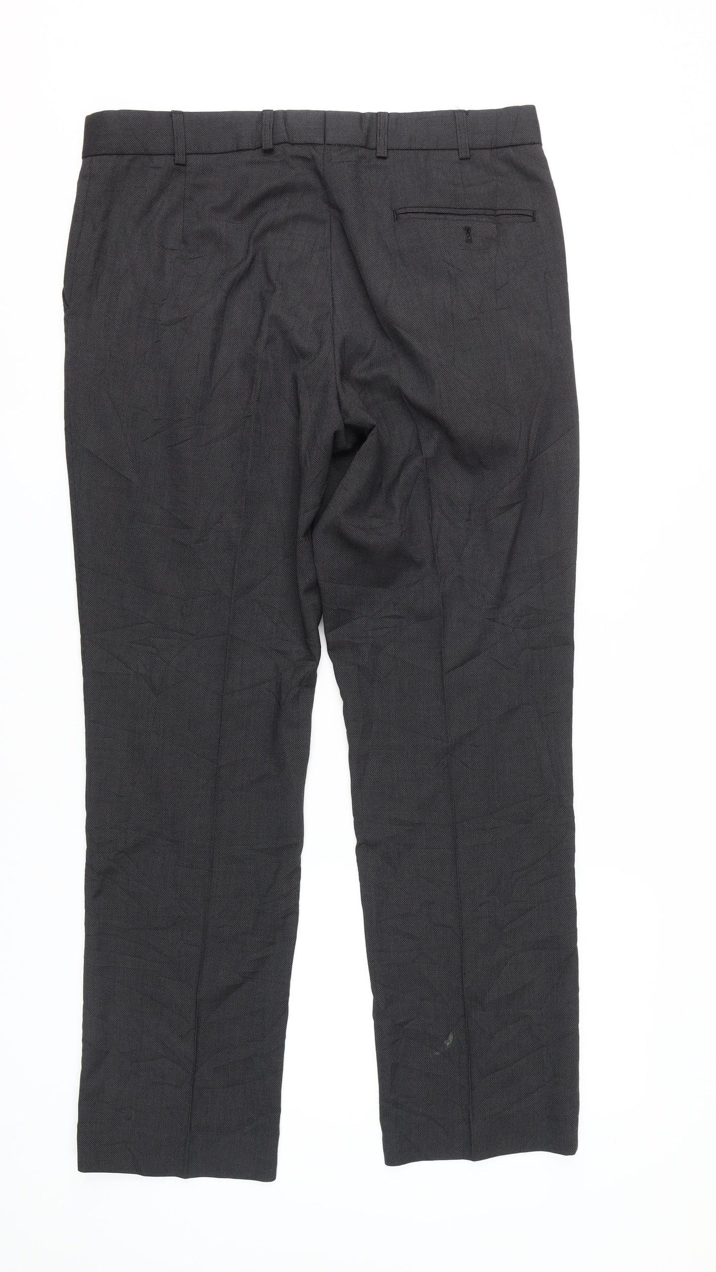 Burton Men's Black Dress Pants, Size 36R, Formal Trousers