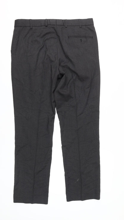 Burton Men's Black Dress Pants, Size 36R, Formal Trousers