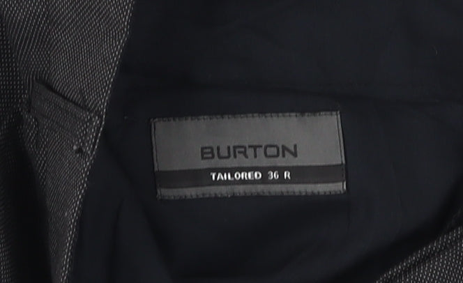 Burton Men's Black Dress Pants, Size 36R, Formal Trousers