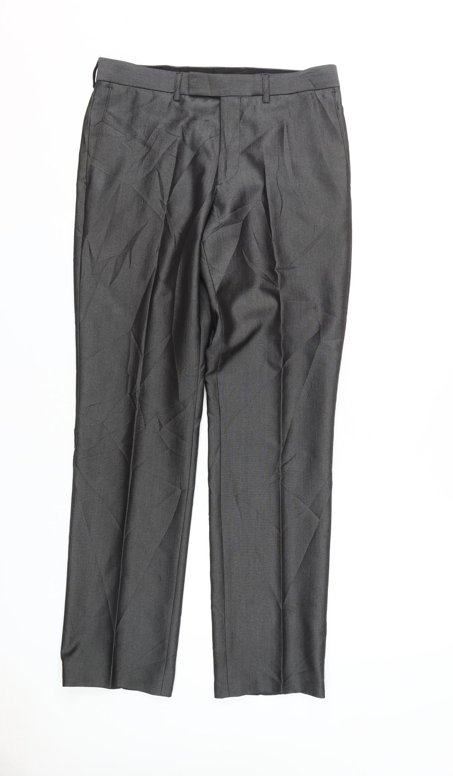 Next Men's Black Dress Pants 30R Formal Trousers
