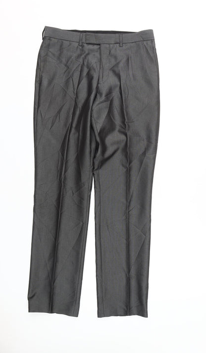 Next Men's Black Dress Pants 30R Formal Trousers