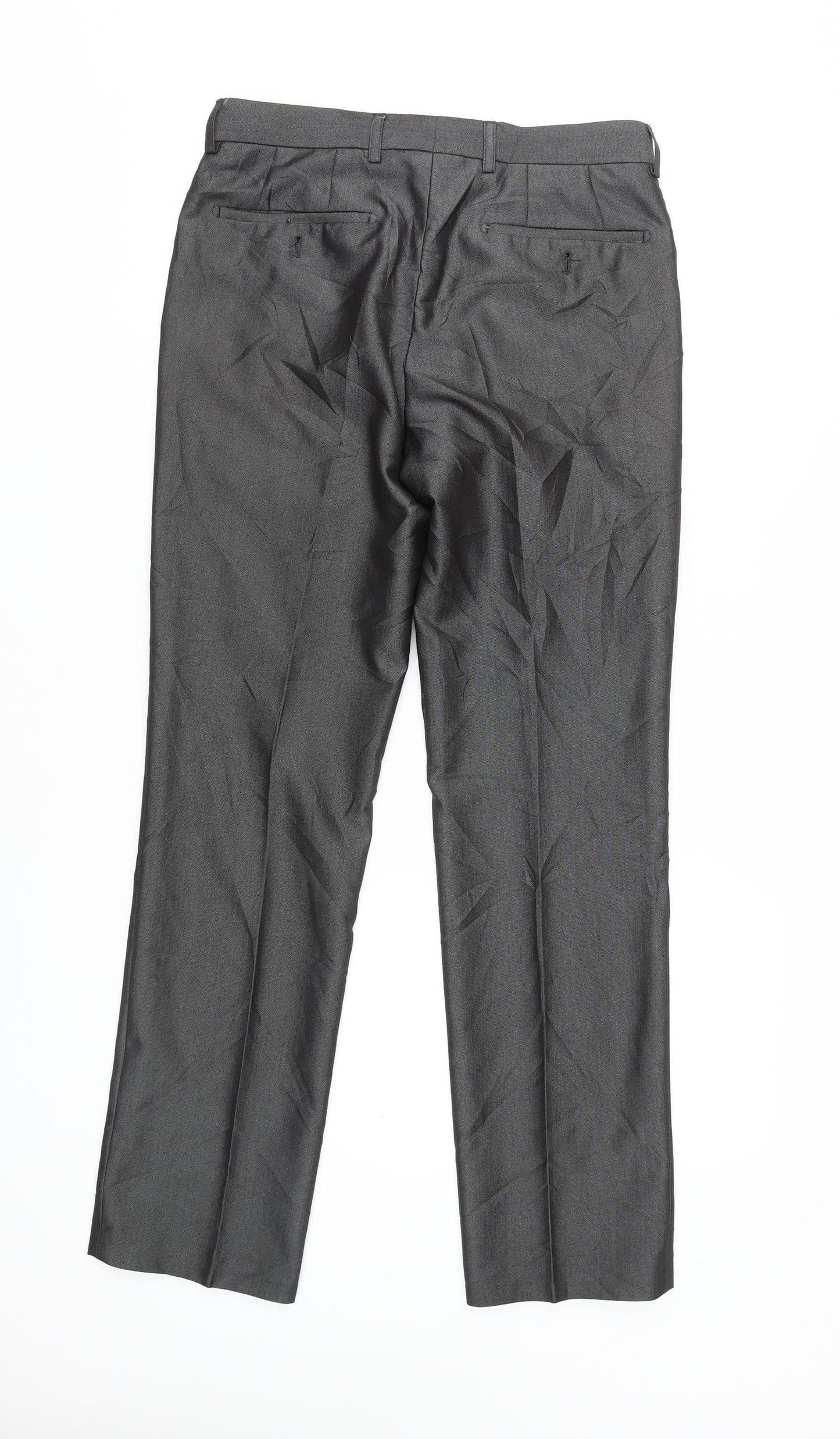 Next Men's Black Dress Pants 30R Formal Trousers