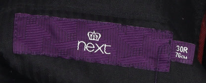Next Men's Black Dress Pants 30R Formal Trousers