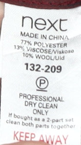 Next Men's Black Dress Pants 30R Formal Trousers