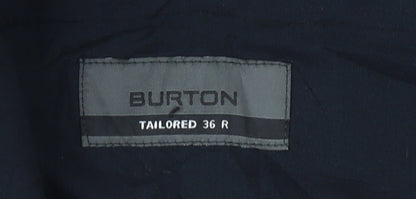 Burton Men's Black Regular Fit Trousers Size 36
